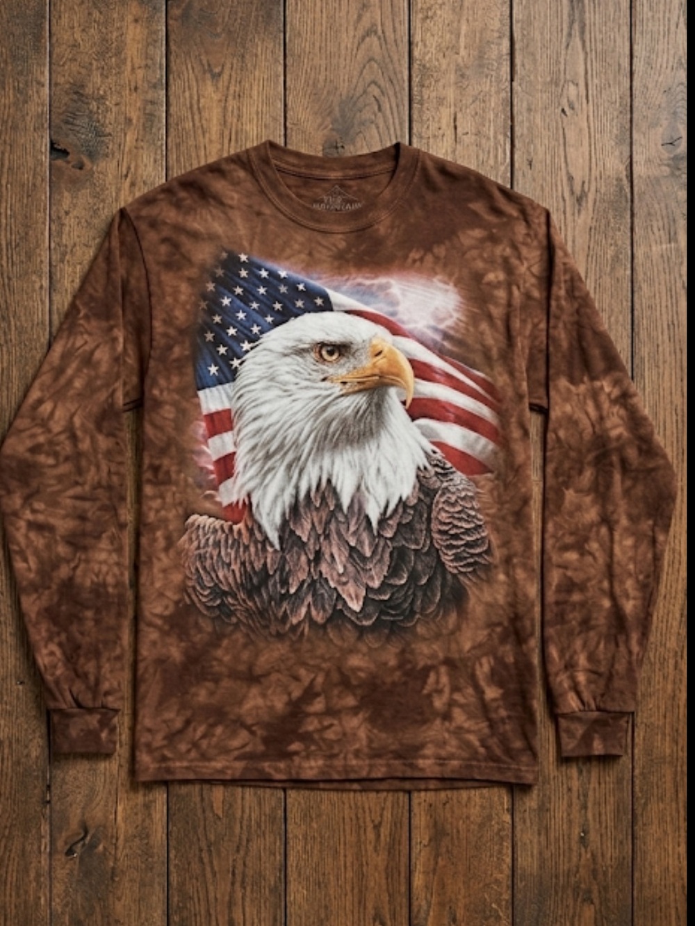 The mountain Long Sleeve Eagle Graphic Shirt